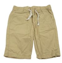 Béžové plátěné kraťasy H&M