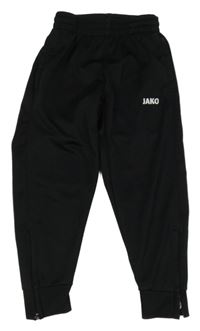 Černé sportovní kalhoty s logem Jako