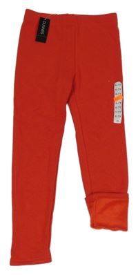 Nové - Červené zateplené legíny Dunnes 