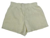 Smetanové děrované kraťasy Y.F.K.