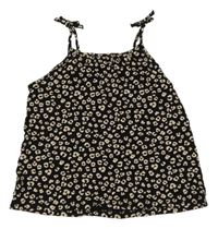 Černý top se vzorem H&M