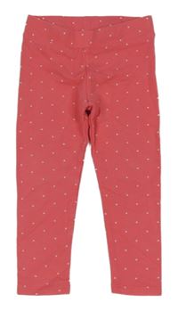 Růžové puntíkované legíny H&M
