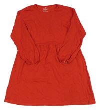 Červené bavlněné šaty H&M