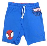 Modré teplákové kraťasy se Spider-manem George