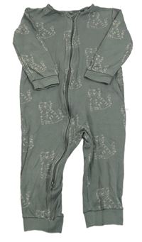 Šedokhaki overal s tygry Next