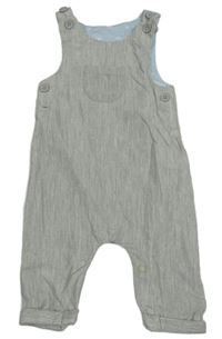 Světlešedé melírované manšestrové laclové kalhoty s kapsou Tu