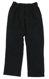 Černé loose waist slavnostní kalhoty H&M