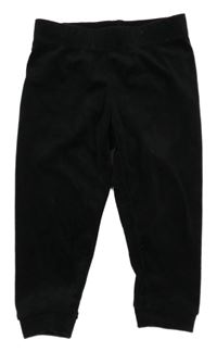 Černé plyšové tepláky lupilu