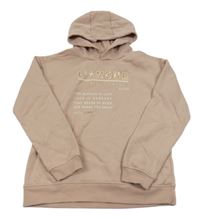 Pudrová mikina s nápisy a kapucí PRIMARK