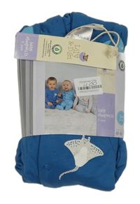 Nové - 3x - Overal s mořskými živočichy - Petrolejový, šedý melírovaný, modro/petrolejový Lily & Dan