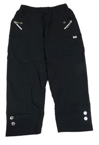 Černé capri kalhoty 