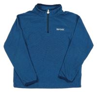 Modro-petrolejová melírovaná fleecová funkční mikina REGATTA