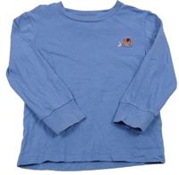 Modré pyžamové triko s buldozerem Next