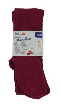 Nové - vínové vzorované punčocháče lupilu