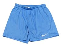 Modré sportovní funkční kraťasy s logem Nike