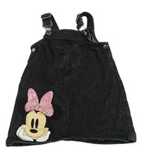 Černé riflové laclové šaty s Minnie George