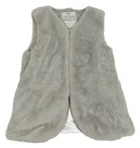 Šedá kožešinová zateplená vesta M&S