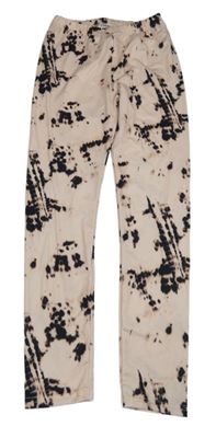 Růžové vzorované legíny