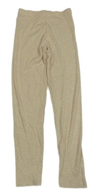 Béžové melírované žebrované legíny George