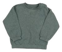 Zelená melírovaná mikina s nápisem F&F