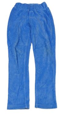 Modré žebrované sametové tregíny