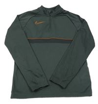 Antracitová sportovní funkční mikina s logem Nike