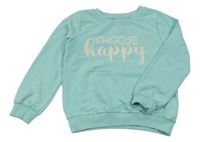 Světlemodrá mikina s nápisem a srdcem Kiki&Koko