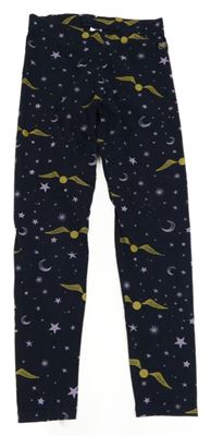 Tmavomodré legíny s hvězdami - Harry Potter M&S