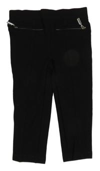 Černé crop tregíny se zipy Esprit