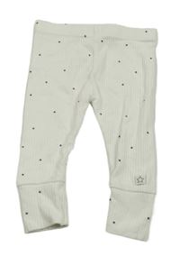 Smetanové žebrované lehké tepláky s hvězdami F&F