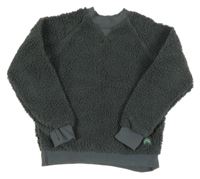 Tmavošedá huňatá podšitá mikina Dunnes