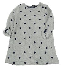 Šedé melírované puntíkaté teplákové šaty George