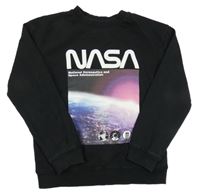 Černá mikina s vesmírem - NASA H&M