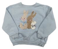Světlemodrá mikina se zajíčky H&M