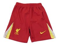 Červeno-bílo-žluté sportovní kraťasy Nike