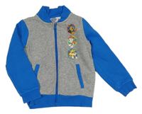 Šedo-modrá propínací mikina s Paw Patrol Nickelodeon