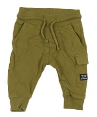 Khaki tepláky s kapsami Next