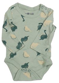 Zelené body s dinosaury 
