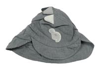 Šedá plátěná kšiltovka s dinem a ostny George