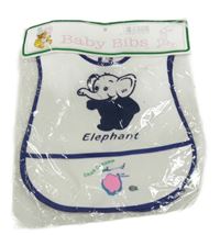 Nové - bílo-modrý bryndák se slonem 