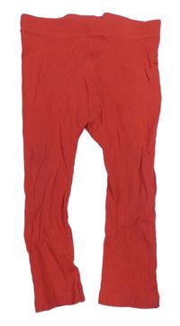 Červené žebrované legíny George