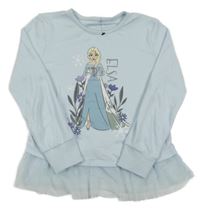 Světlemodré pyžamové triko s Frozen a tylovou sukní George