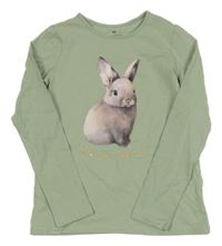 Zelené triko s králíkem H&M