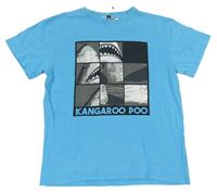 Azurové tričko se žralokem Kangaroo Poo