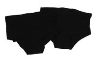 2set - 2x černé kalhotky H&M
