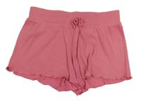 Růžové žebrované kraťasy Primark