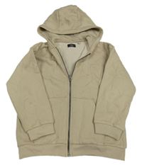 Béžová propínací mikina s kapucí Next