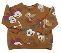 Hnědá mikina s Minnie a kamarády Next