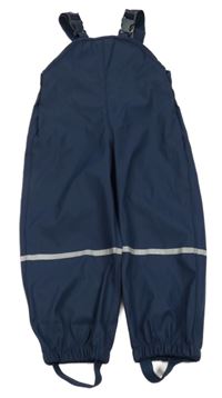 Tmavomodré voděodolné laclové kalhoty Lupilu