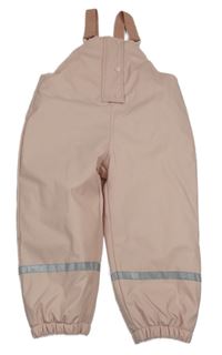 Světlerůžové voděodolné zateplené laclové kalhoty George
